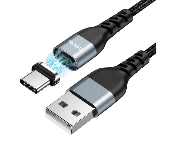 Дата кабель Hoco U96 "Traveller magnetic" Type-C (1.2m) Черный
