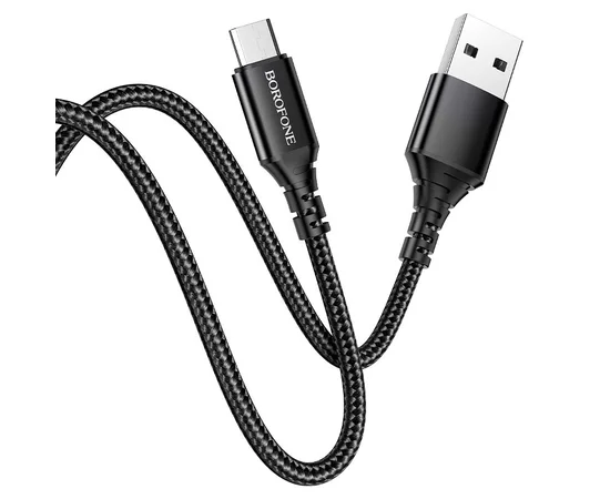 Дата кабель Borofone BX54 Ultra bright USB to MicroUSB (1m) Черный