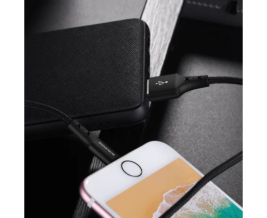 Дата кабель Borofone BX20 Enjoy USB to Lightning (1m) Черный