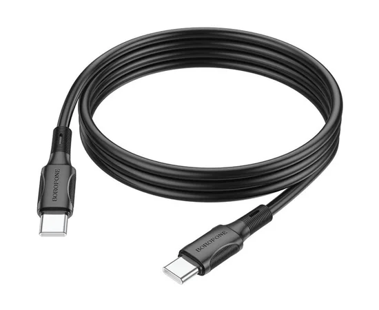 Дата кабель Borofone BX80 Type-C to Type-C 60W (1m) Черный
