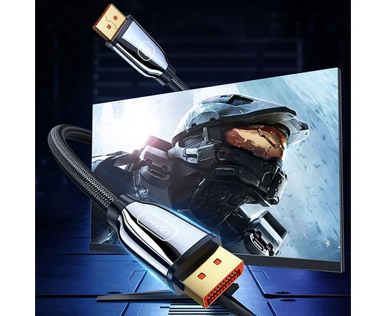 Дата кабель Usams US-SJ532 U75 8K DP to DP 1.4 HD (2m) Black