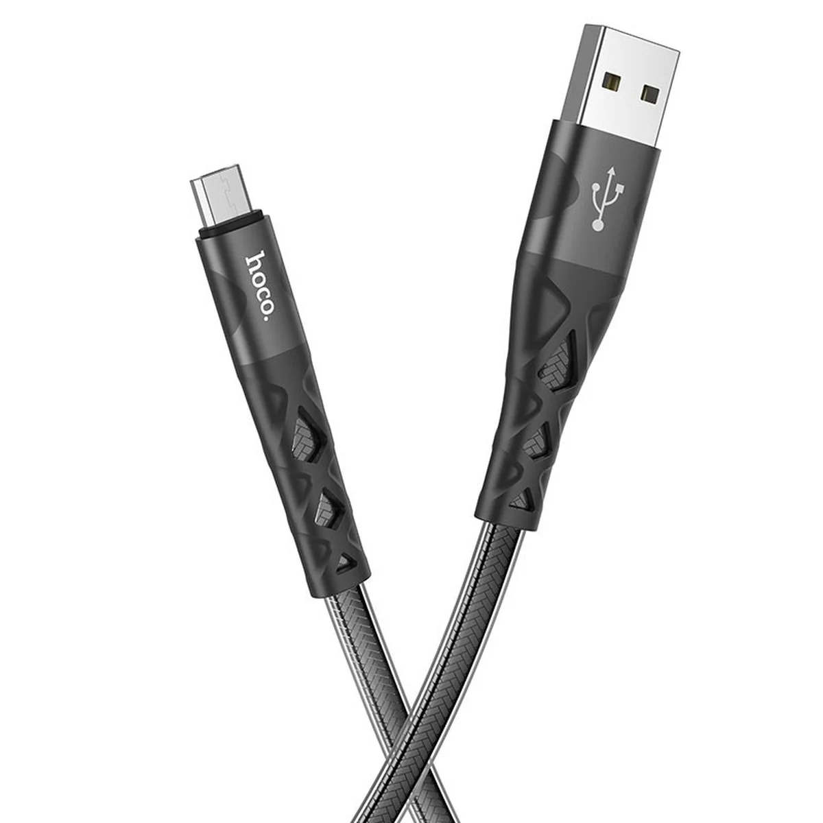 Дата кабель Hoco U105 Treasure USB to MicroUSB (1.2 m) Чорний