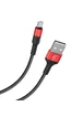 Дата кабель Hoco X26 Xpress Micro USB Cable (1m) Черный / Красный