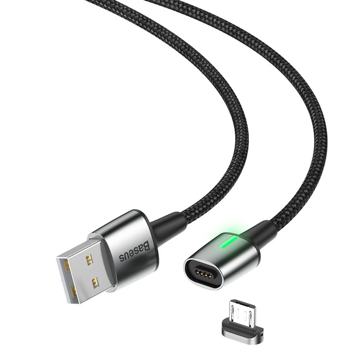 Дата кабель Baseus Zinc Magnetic Lightning 2.4A (1m) (CALXC-K) Черный