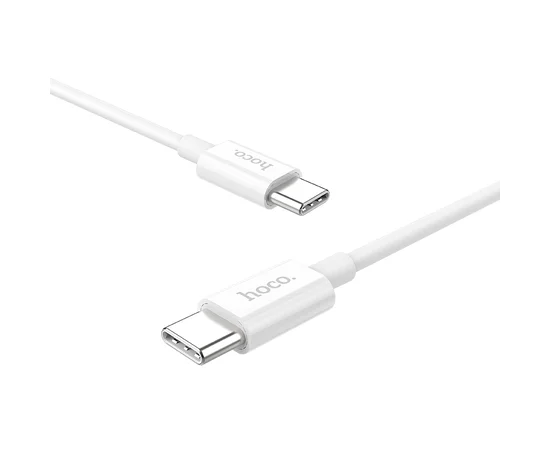 Дата кабель Hoco X23 Skilled Type-C to Type-C (3A/1М) Белый