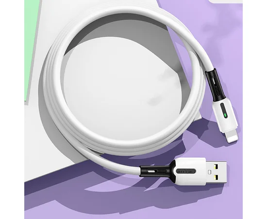 Дата кабель Usams US-SJ456 U51 Silicone USB to Lightning (2m) Белый