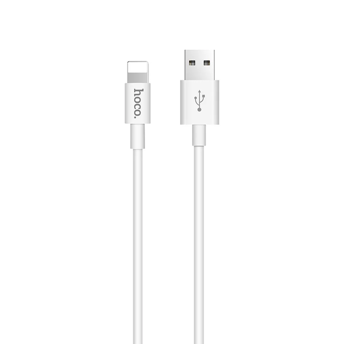 Дата кабель Hoco X23 Skilled Lightning Cable (1m) Белый