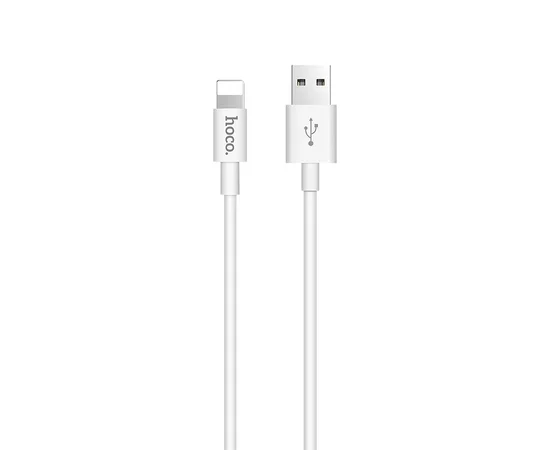 Дата кабель Hoco X23 Skilled Lightning Cable (1m) Белый