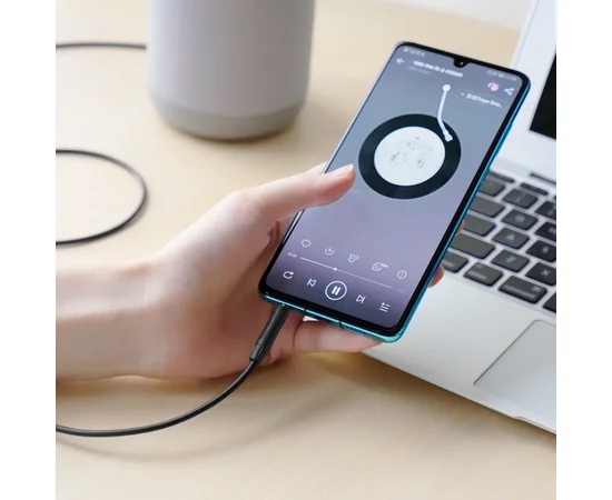 Аудио кабель Aux Borofone BL5 with mic Черный