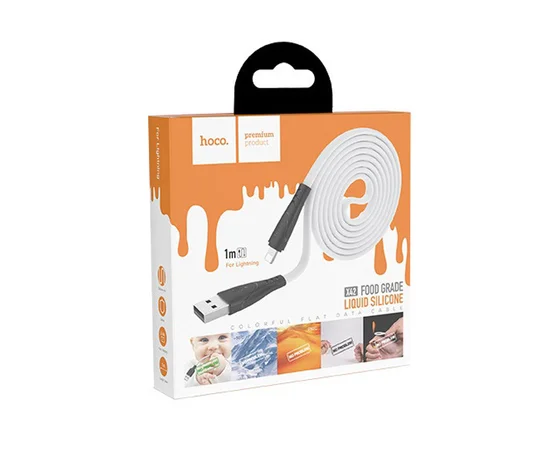 Дата кабель Hoco X42 "Soft Silicone" USB to Lightning (1m) Белый