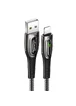 Дата кабель USAMS US-SJ470 Raydan Series USB to Lightning Smart Power-off Cable (2m) Черный