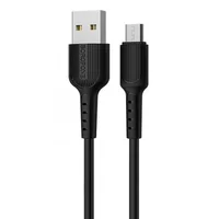 Дата кабель Borofone BX16 USB to MicroUSB (1m) Черный