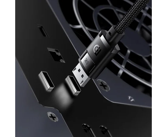 Дата кабель Baseus High Definition DP 8K to DP 8K (2m) (B00633706111-02) Cluster Black