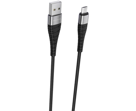 Дата кабель Borofone BX32 Munificent USB to MicroUSB (1m) Black
