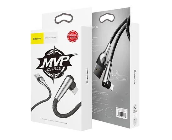 Дата кабель Baseus Sharp-Bird Mobile Game Lightning Cable 2.4A (1m) Черный