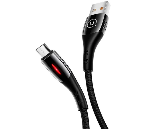 Дата кабель USAMS US-SJ346 Smart Power-off Micro Cable U-Tone (1.2m) Черный