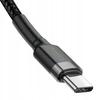 Дата кабель Baseus Cafule Type-C to Type-C Cable PD 2.0 60W (2m) (CATKLF-H) Черный / Серый