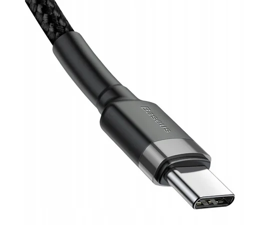 Дата кабель Baseus Cafule Type-C to Type-C Cable PD 2.0 60W (2m) (CATKLF-H) Черный / Серый
