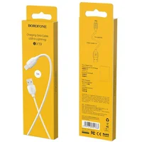 Дата кабель Borofone BX19 USB to Lightning (1m) Белый