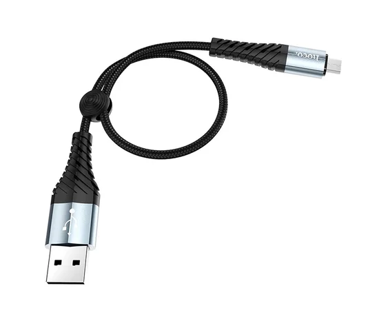 Дата кабель Hoco X38 Cool MicroUSB (0.25m) Черный