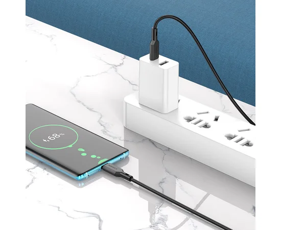 Дата кабель Borofone BX70 Type-C to Type-C 60W (1m) Черный