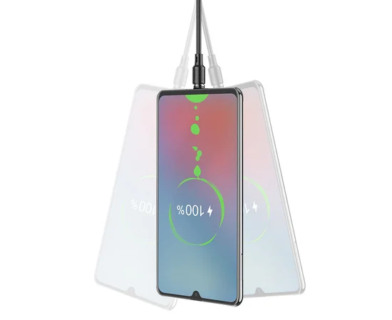 Дата кабель Hoco X52 "Sereno magnetic" USB to MicroUSB (1m) Черный