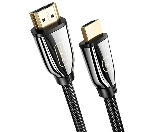 Дата кабель USAMS US-SJ497 U67 HDMI 8K Ultra HD to HDMI 2.1 (2m) Черный