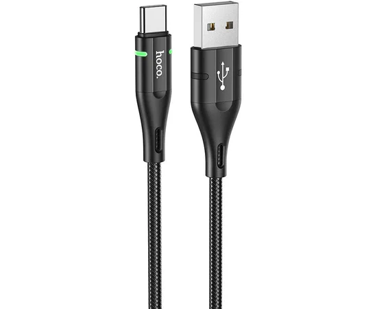 Дата кабель Hoco U93 "Shadow" Type-C (1.2 m) Черный