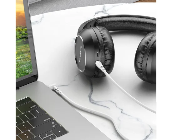 Аудио кабель Aux Borofone BL10 (2m) Белый