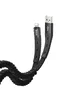 Дата кабель Hoco U78 "Cotton treasure elastic" lightning (1.2М) Черный