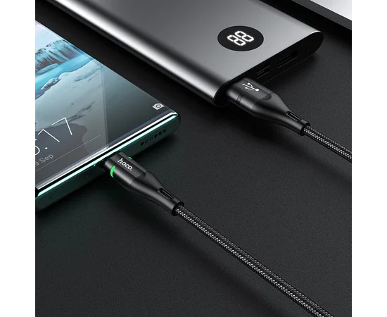 Дата кабель Hoco U93 "Shadow" MicroUSB (1.2 m) Черный