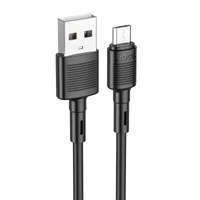 Дата кабель Hoco X83 Victory USB to MicroUSB (1m) Black