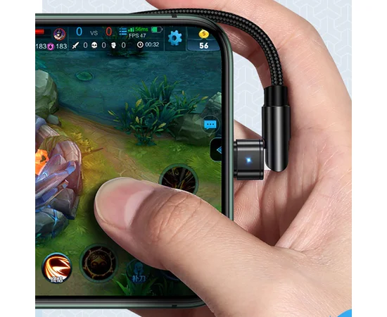 Дата кабель USAMS US-SJ476 U60 Rotatable USB to Lightning (1m) Черный