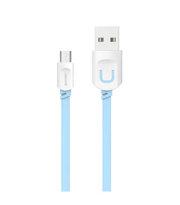 Дата кабель Usams US-SJ020 U-Trans Series USB to MicroUSB (1m) Бирюзовый