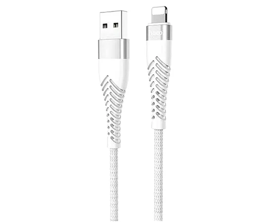 Дата кабель Hoco UD02 "Grandiose" Lightning (1m) Белый