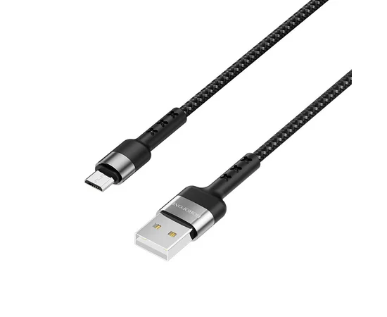 Дата кабель Borofone BX34 Advantage USB to MicroUSB (1m) Черный