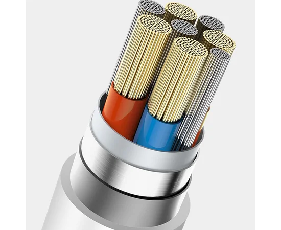 Дата кабель Usams US-SJ456 U51 Silicone USB to Lightning (2m) Белый