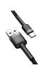 Дата кабель Baseus Cafule Type-C Cable 3A (1m) Черный / Серый