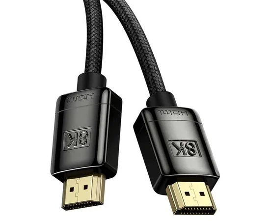 Дата кабель Baseus HDMI High Definition Series 8KHDMI To 8KHDMI (Zinc alloy) (1m) (WKGQ000001)) Black