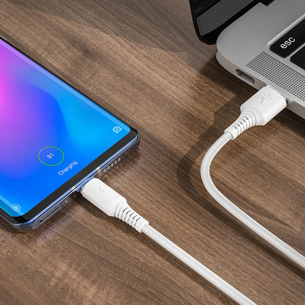 Дата кабель Borofone BX47 Coolway USB to Type-C (1m) Білий