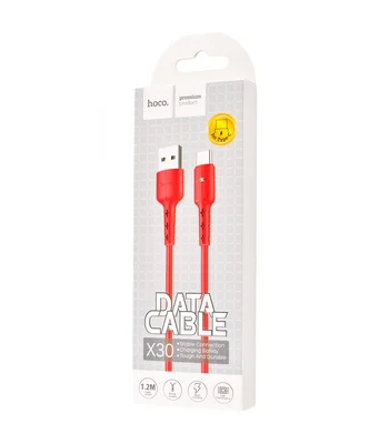 Дата кабель Hoco X30 Star Type-C Cable 2A (1.2m) Червоний