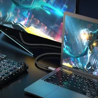 Дата кабель Hoco US05 Type-C to Type-C 100W USB4 40Gbps (1m) Black