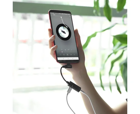 Переходник Hoco LS19 Type-C to 3,5 AUX Черный