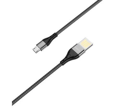 Дата кабель Borofone BU11 Tasteful USB to MicroUSB (1.2m) Черный
