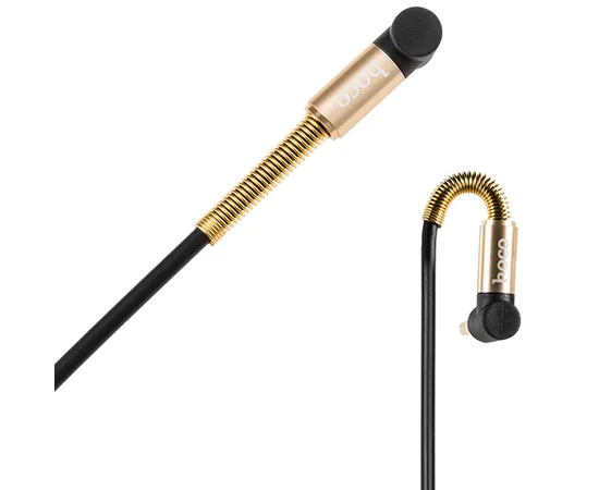 Аудио кабель Aux Hoco UPA02 With Mic (2m) Черный