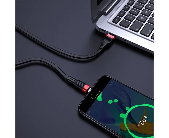 Дата кабель Hoco U72 "Forest Silicone" MicroUSB (1.2М) Черный