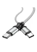 Дата кабель Hoco X50 "Excellent" Type-C to Type-C (2m) Серый