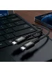 Дата кабель Acefast C1-09 USB-C to USB-C PD240W 40Gbps USB 4 aluminum alloy Black / Gray
