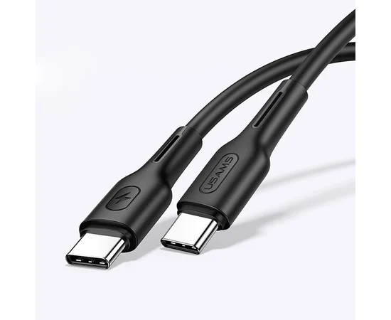 Дата кабель USAMS US-SJ459 U43 Type-C to Type-C 100W PD (1.2m) Черный