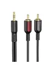 Аудио кабель Borofone BL11 3.5mm to double RCA Черный